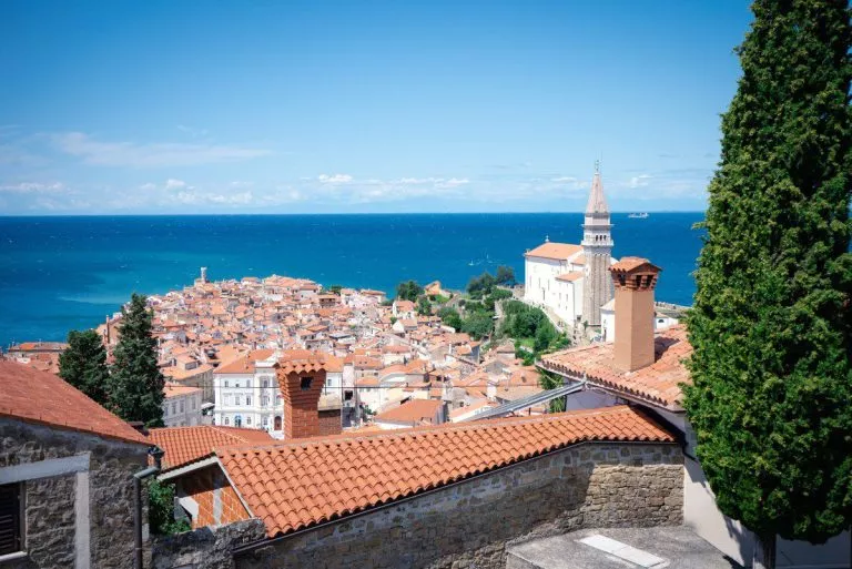 Piran view from the castle